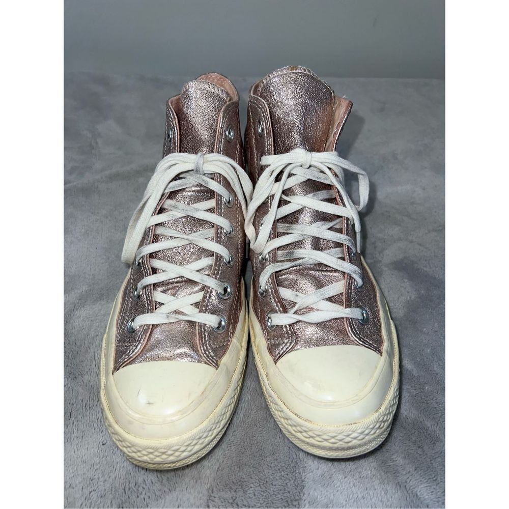 Women’s Converse Chuck Taylor All Star PINK Metallic Hi Top Sneakers US 7 - Picture 2 of 8